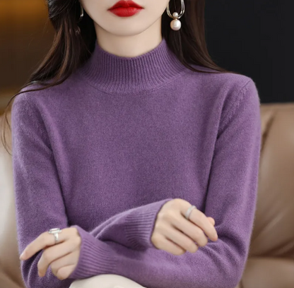 Autumn/Winter Half-High Collar Sweater